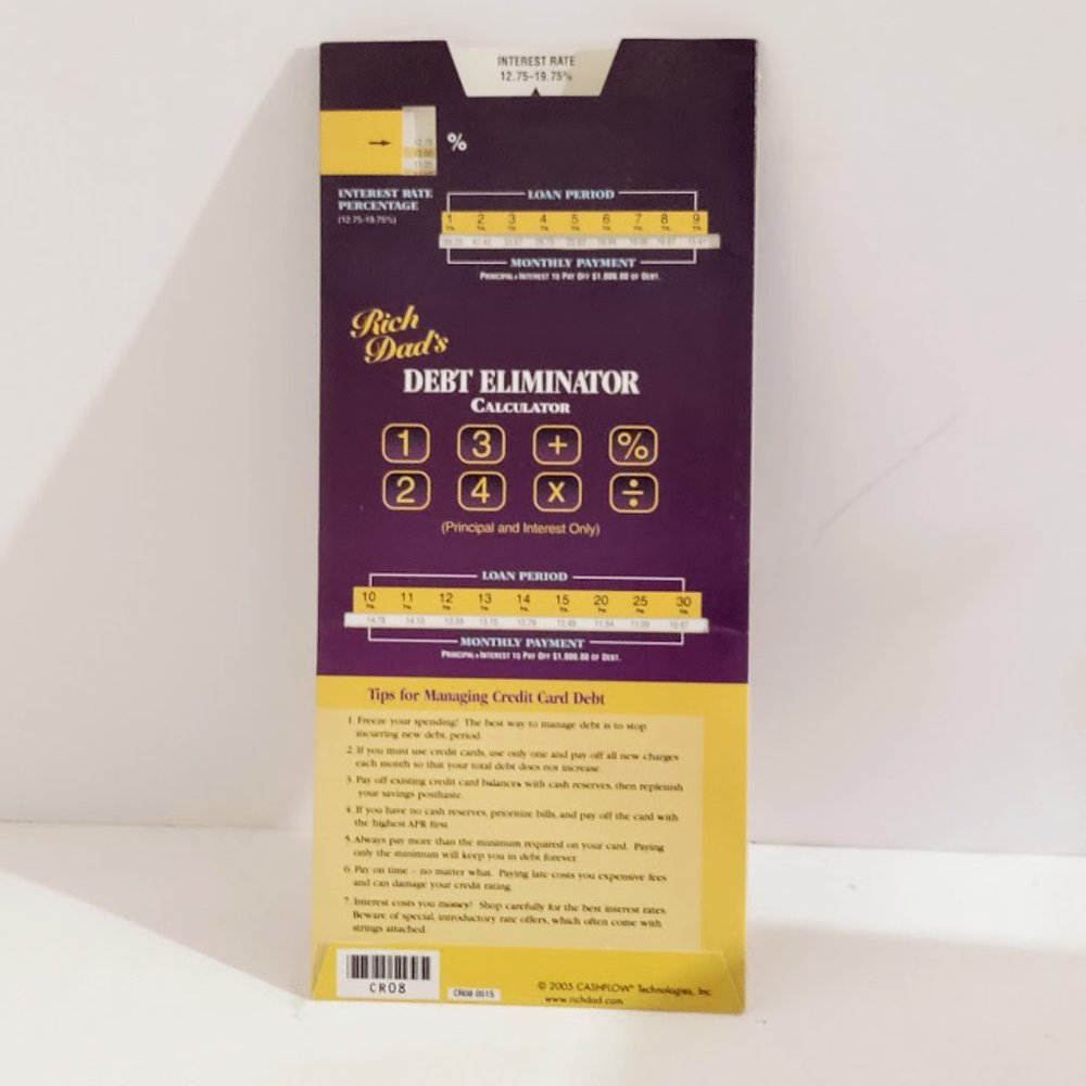 Rich Dad's Debt Eliminator Calculator